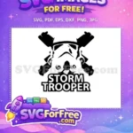 Free Black Helmet Free Crossed Blasters Stormtrooper Free SVG - Instant Download