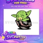 Free Pacifier Yoda Free Sleeping Pod Star Wars Free SVG - Instant Download