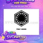 Free Galactic Empire Free Black Symbol Star Wars Free SVG 1 - Instant Download