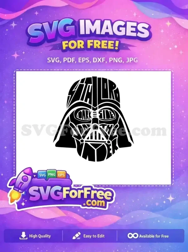 Free Letter Darth Vader Free Dark Side Star Wars Free SVG