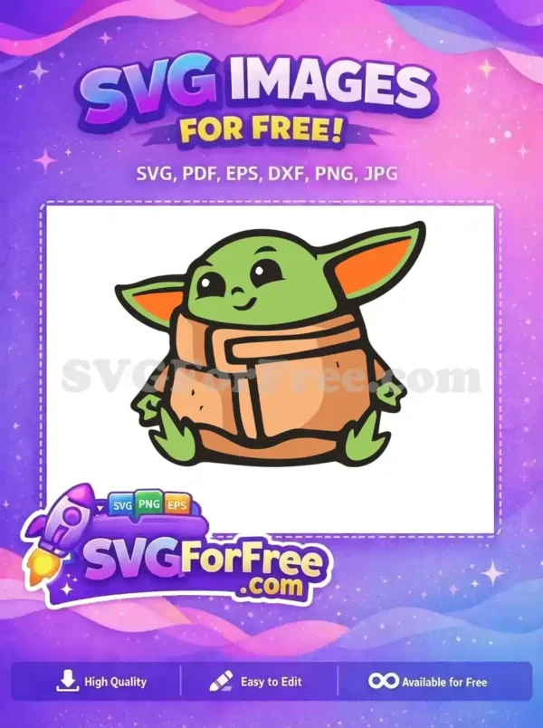 Free Cartoon Grogu Smiling Free Orange Outfit Star Wars Free SVG Free Cartoon Grogu Smiling Free Orange Outfit Star Wars Free SVG