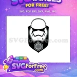 Free Gray Helmet Free First Order Star Wars Free SVG - Instant Download