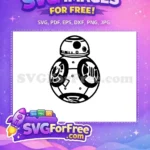 Free BB-8 Droid Free Star Wars Movie Free SVG - Instant Download