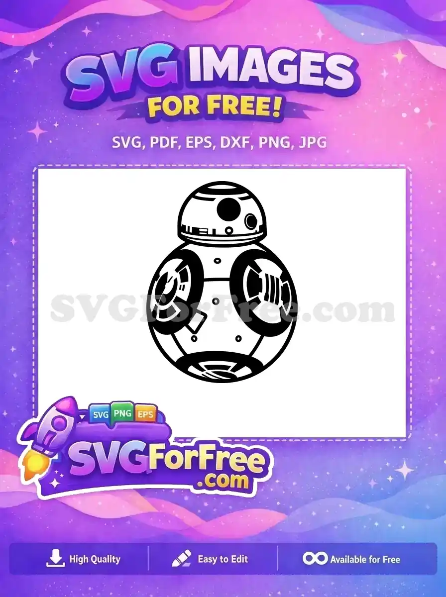 Free BB-8 Droid Free Star Wars Movie Free SVG