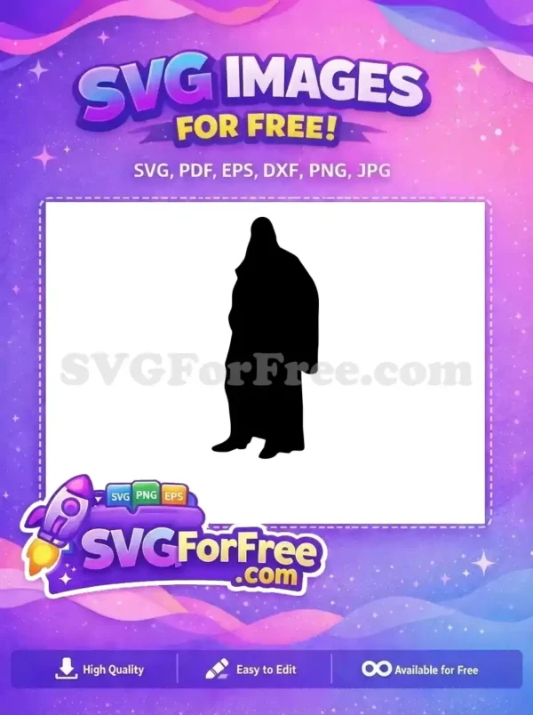Free Dark Robe Free Hood Star Wars Free SVG
