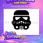 Free Black Helmet Free Faceless Stormtrooper Star Wars Free SVG 1 - Instant Download