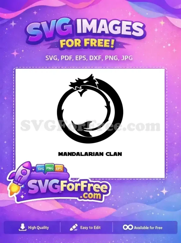 Free Ouroboros Dragon Free Clan Symbol Star Wars Free SVG