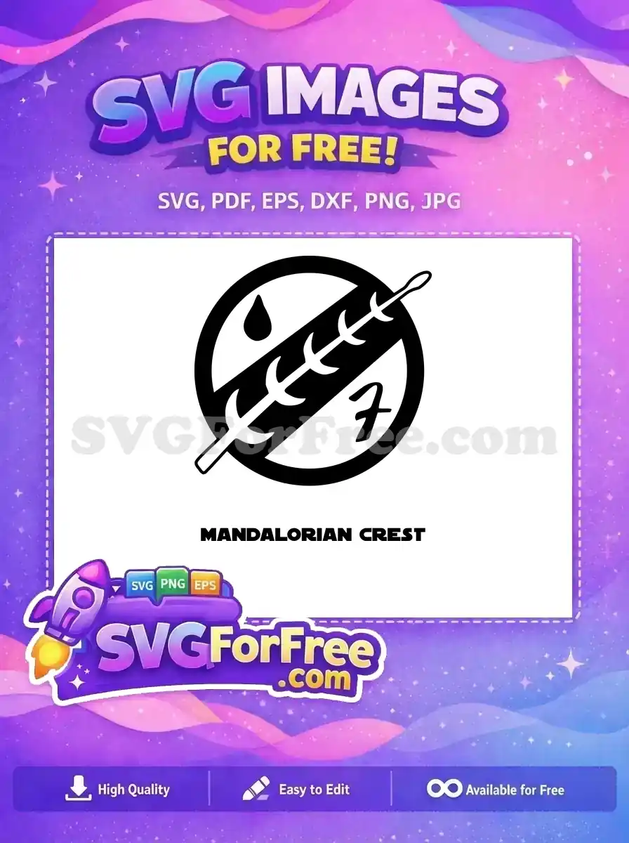 Free Mythosaur Signet Free Mandalorian Symbol Star Wars Free SVG