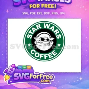 Free Baby Yoda Free Starbucks Inspired Star Wars Free SVG