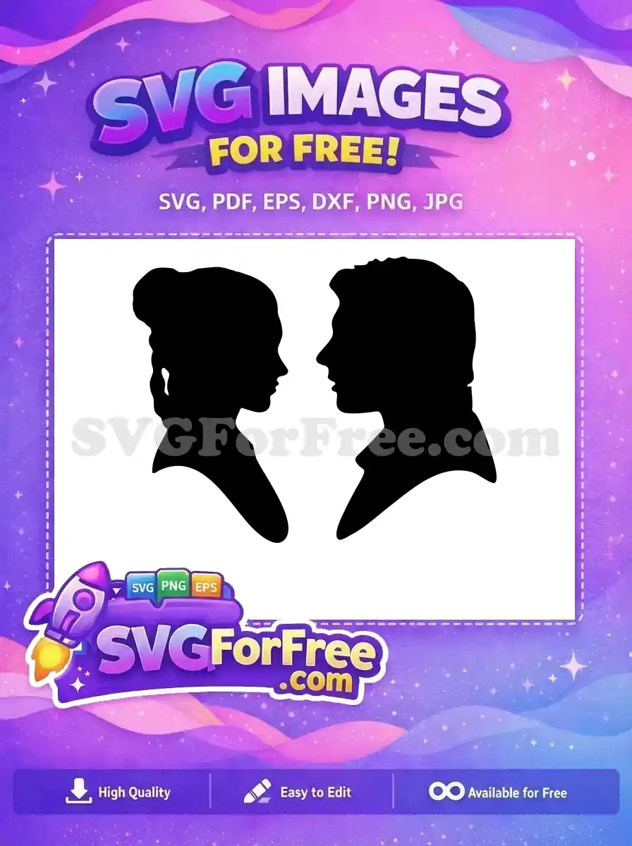 Free Princess Leia Free Han Solo Star Wars Free SVG 1
