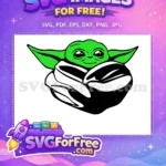 Free Green Yoda Free Big Eyes Star Wars Free SVG - Instant Download