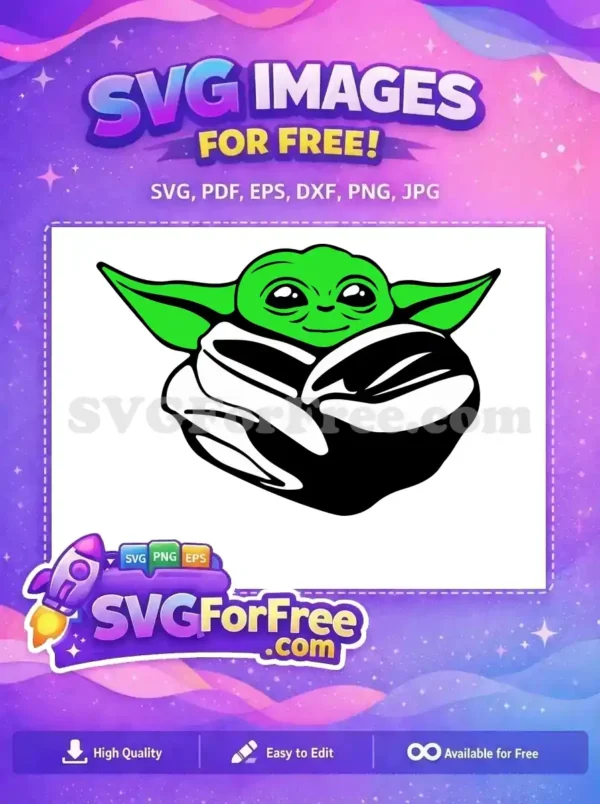 Free Green Yoda Free Big Eyes Star Wars Free SVG