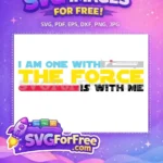 Free Blue Yellow Text Free Red Line Star Wars Free SVG - Instant Download