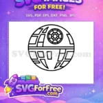 Free Death Star Free Galactic Empire Star Wars Free SVG 2 - Instant Download