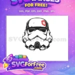 Free Detailed Helmet Free Red Insignia Star Wars Free SVG - Instant Download