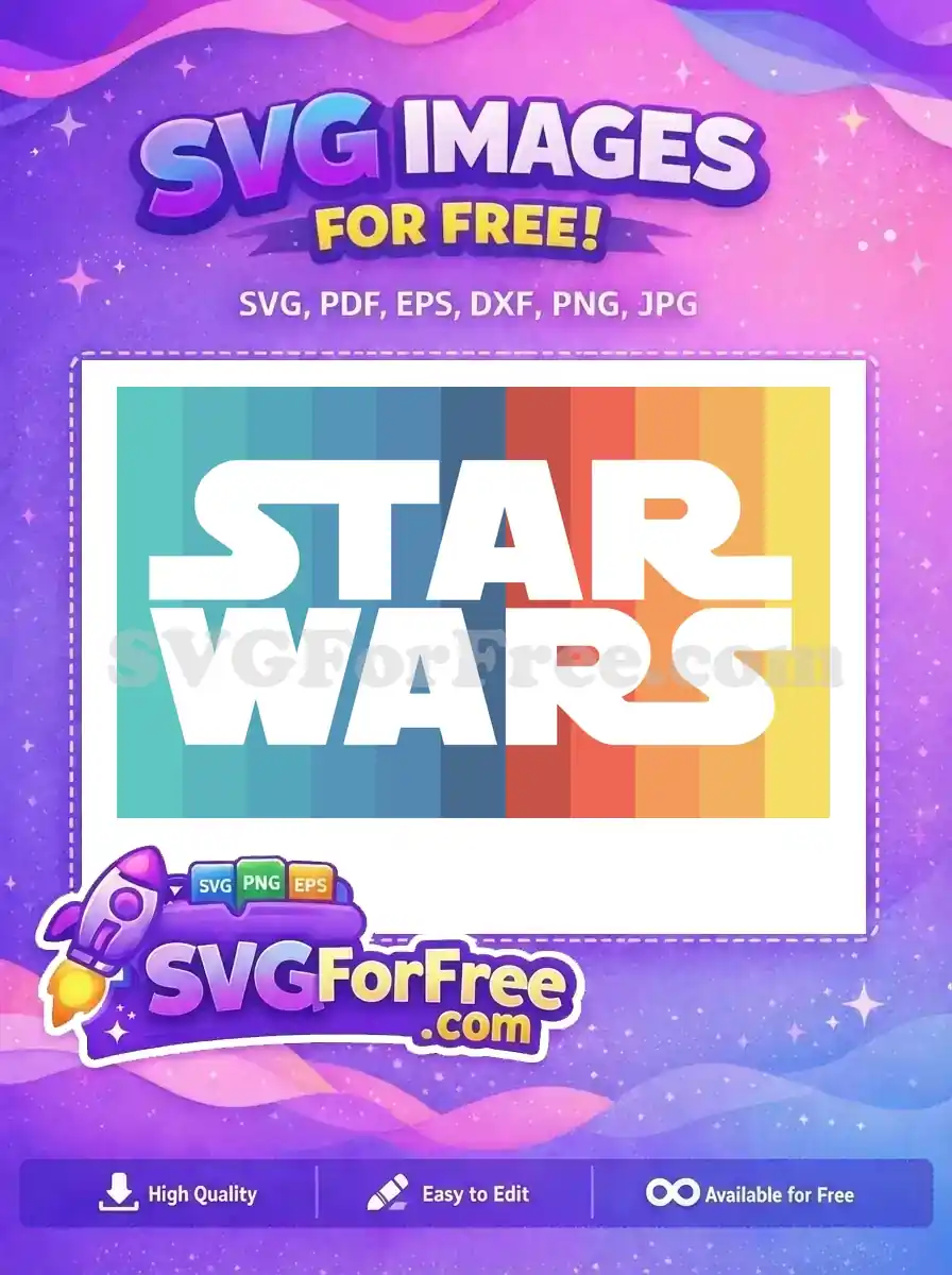 Free Colorful Background Free Star Wars Movie Free SVG
