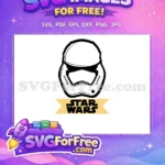 Free Stormtrooper Helmet Free Black Lines Star Wars Free SVG - Instant Download