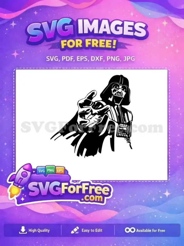 Free Pointing Finger Free Black Helmet Star Wars Free SVG 2