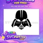 Free Helmet Silhouette Free Mask Detail Star Wars Free SVG - Instant Download