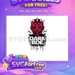 Free Red Faced Darth Maul Free Dark Side Star Wars Free SVG - Instant Download