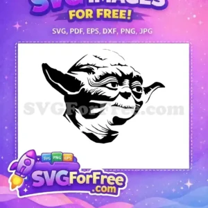 Free Black Yoda Silhouette Free Detailed Face Star Wars Free SVG Free Black Yoda Silhouette Free Detailed Face Star Wars Free SVG