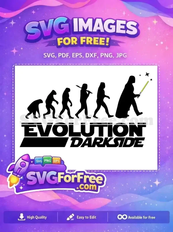 Free Walking Ape Free Lightsaber Darth Vader Evolution Free SVG