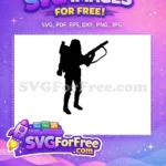 Free Black Silhouette Trooper Free Blaster Rifle Star Wars Free SVG - Instant Download