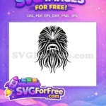 Free Furry Wookiee Free Angry Roar Star Wars Free SVG - Instant Download
