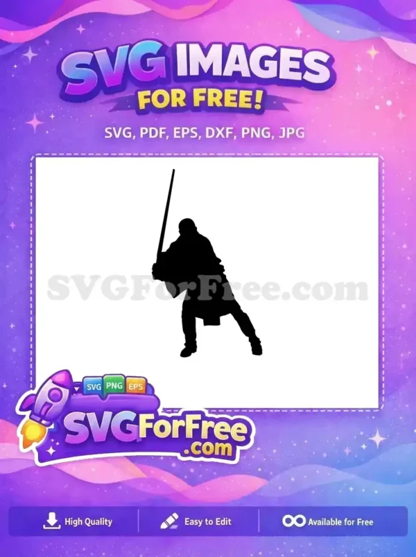 Free Silhouette Obi Wan Free Lightsaber Duel Star Wars Free SVG Free Silhouette Obi Wan Free Lightsaber Duel Star Wars Free SVG