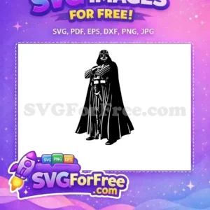 Free Black Darth Vader Free Crossed Arms Star Wars Free SVG