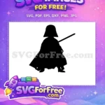 Free Darth Vader Helmet Free Black Silhouette Star Wars Free SVG 2 - Instant Download