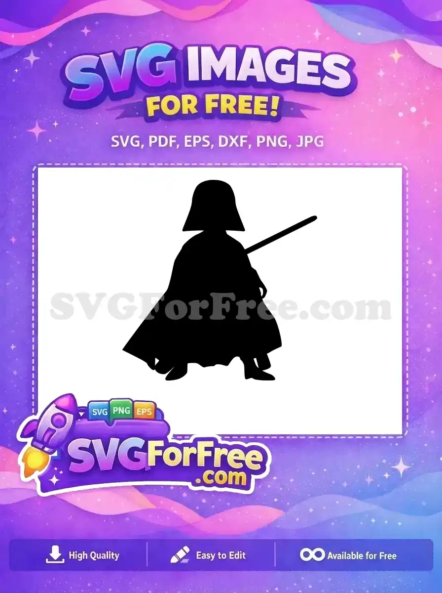 Free Darth Vader Helmet Free Black Silhouette Star Wars Free SVG 2