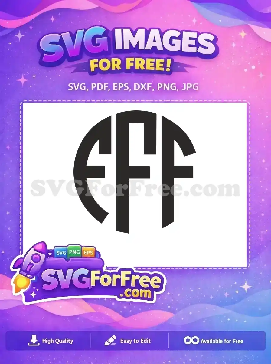 Free EFF Monogram Free Initials Logo Star Wars Free SVG