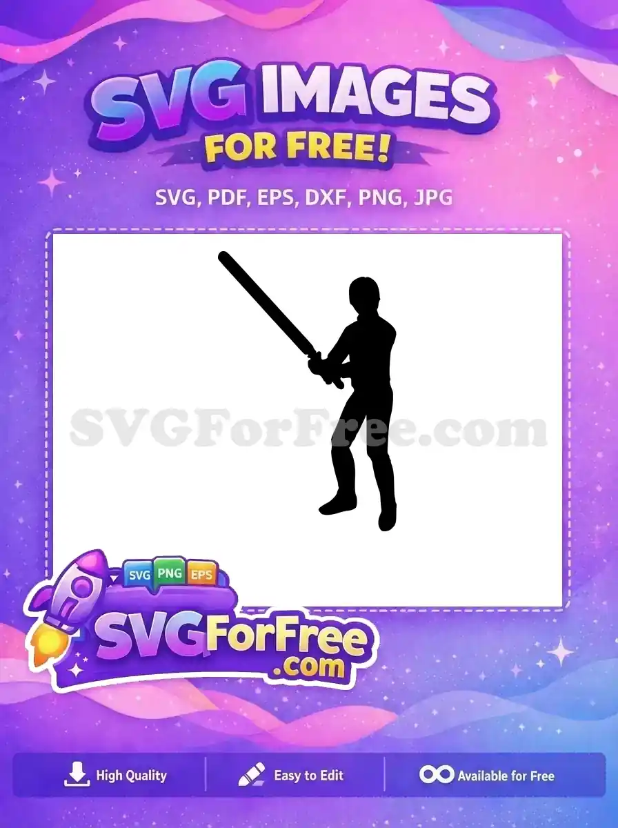 Free Lightsaber Duel Free Luke Skywalker Silhouette Star Wars Free SVG