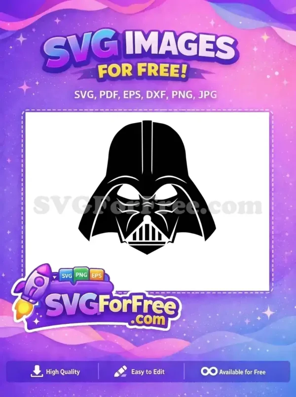Free Darth Vader Mask Free Silhouette Star Wars Free SVG 7