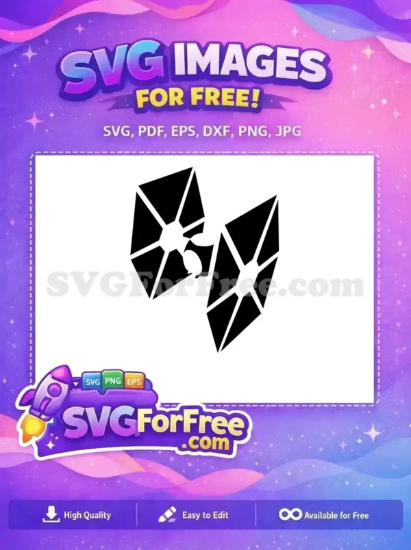 Free Minimalist Fighter Free Starship Star Wars Free SVG