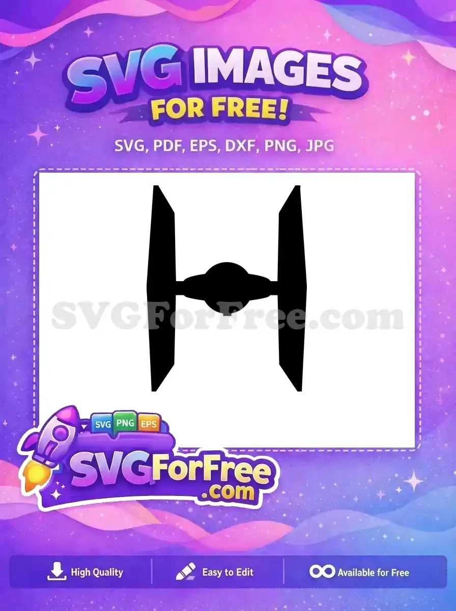 Free Black Wings Free Pod Detail Star Wars Free SVG