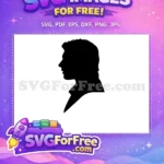 Free Han Solo Profile Free Silhouette Star Wars Free SVG 1 - Instant Download