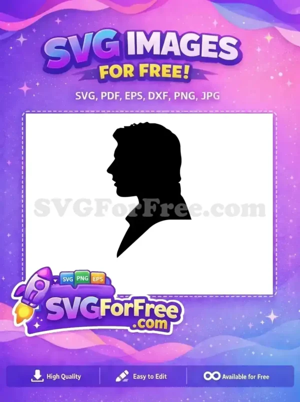 Free Han Solo Profile Free Silhouette Star Wars Free SVG 1