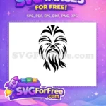 Free Furry Wookiee Free Tribal Design Star Wars Free SVG - Instant Download