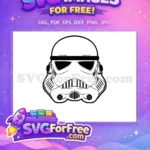 Free Helmet Detail Free Trooper Mask Star Wars Free SVG 1 - Instant Download