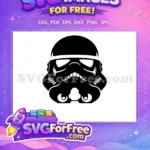 Free Black Helmet Free Trooper Mask Star Wars Free SVG 3 - Instant Download
