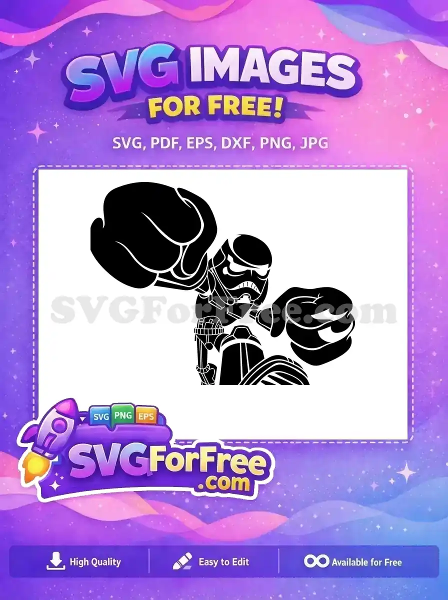 Free Black Punching Free Stormtrooper Angry Star Wars Free SVG