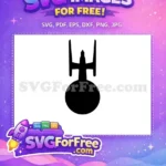Free Black Spaceship Free Enterprise Star Wars Free SVG - Instant Download