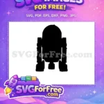Free Silhouette Droid Free R2-D2 Star Wars Free SVG - Instant Download