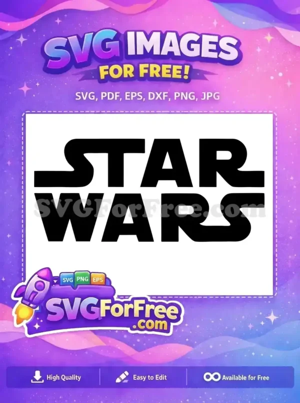 Free Bold Letters Free Black Silhouette Star Wars Free SVG