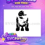 Free Death Star Free AT-ST Walker Landscape Star Wars Free SVG - Instant Download