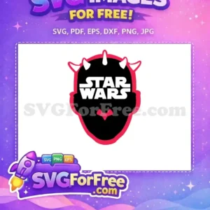 Free Black Red Portrait Free Darth Maul Star Wars Free SVG
