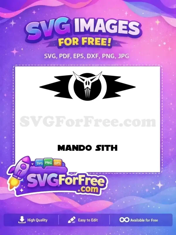 Free Mando Sith Logo Free Black Icon Star Wars Free SVG