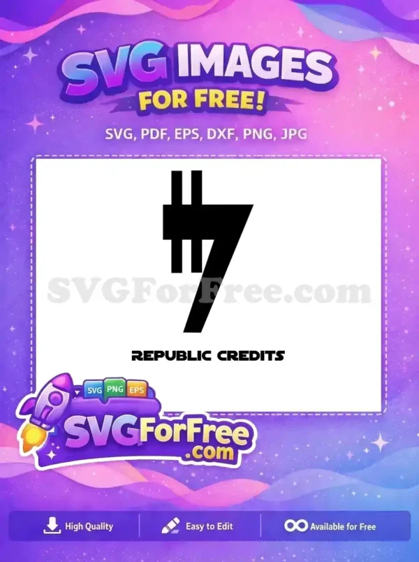 Free Republic Credit Symbol Free Galactic Basic Free Star Wars SVG Free Republic Credit Symbol Free Galactic Basic Free Star Wars SVG